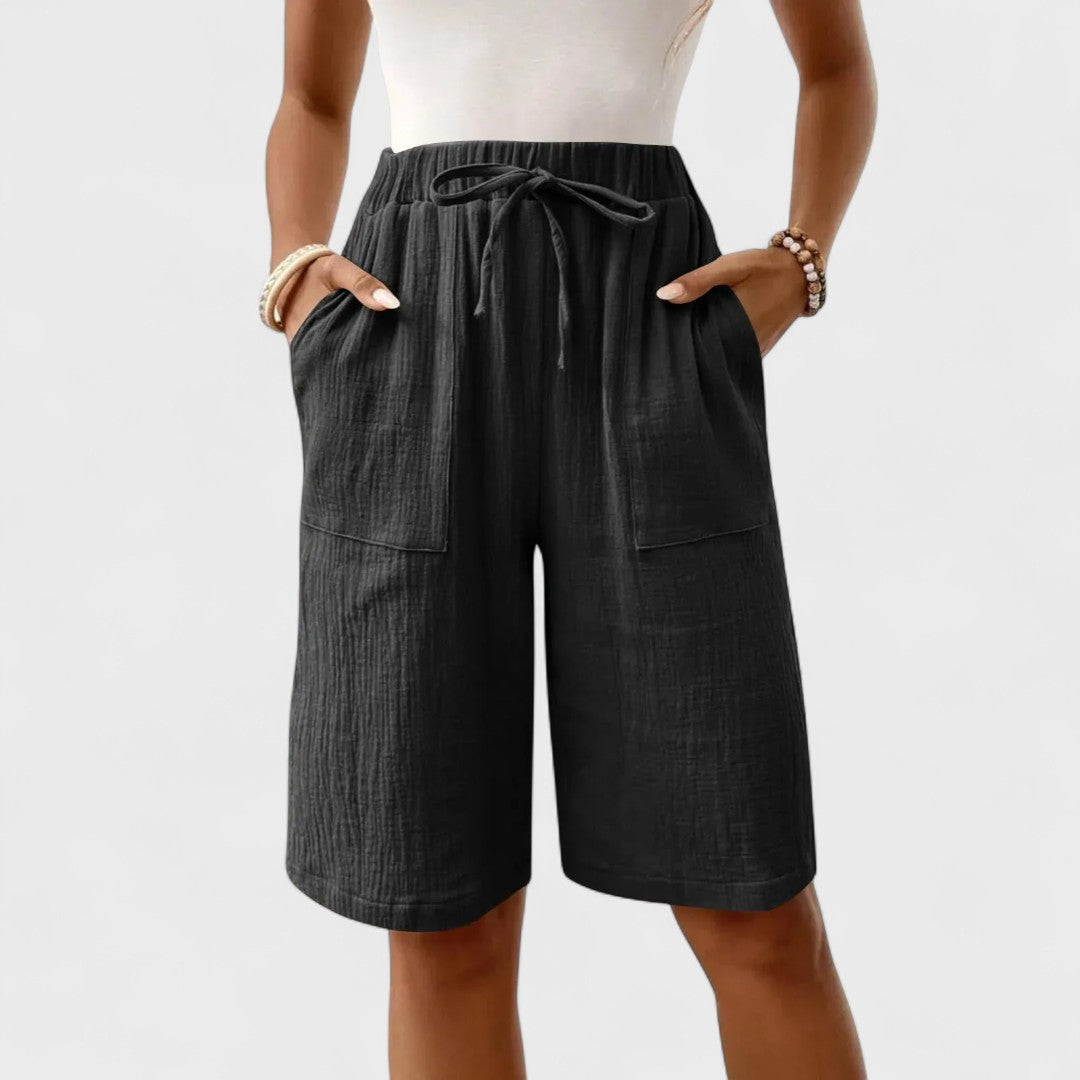 Mayalora | Pantaloni Corti in Lino e Cotone da Donna