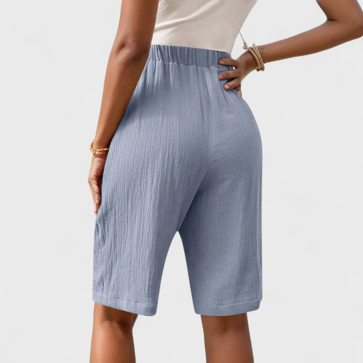 Mayalora | Pantaloni Corti in Lino e Cotone da Donna