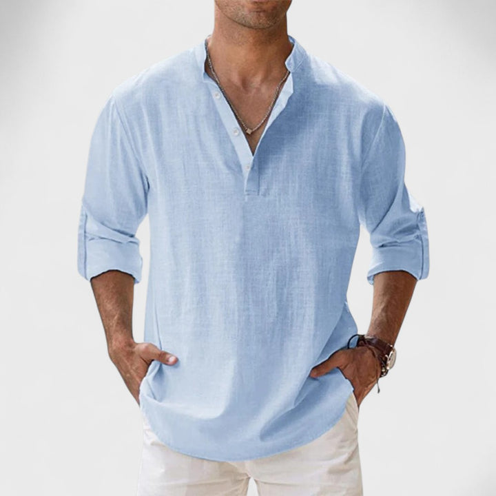 Alessandro | Camicia in lino Artigianale da Uomo
