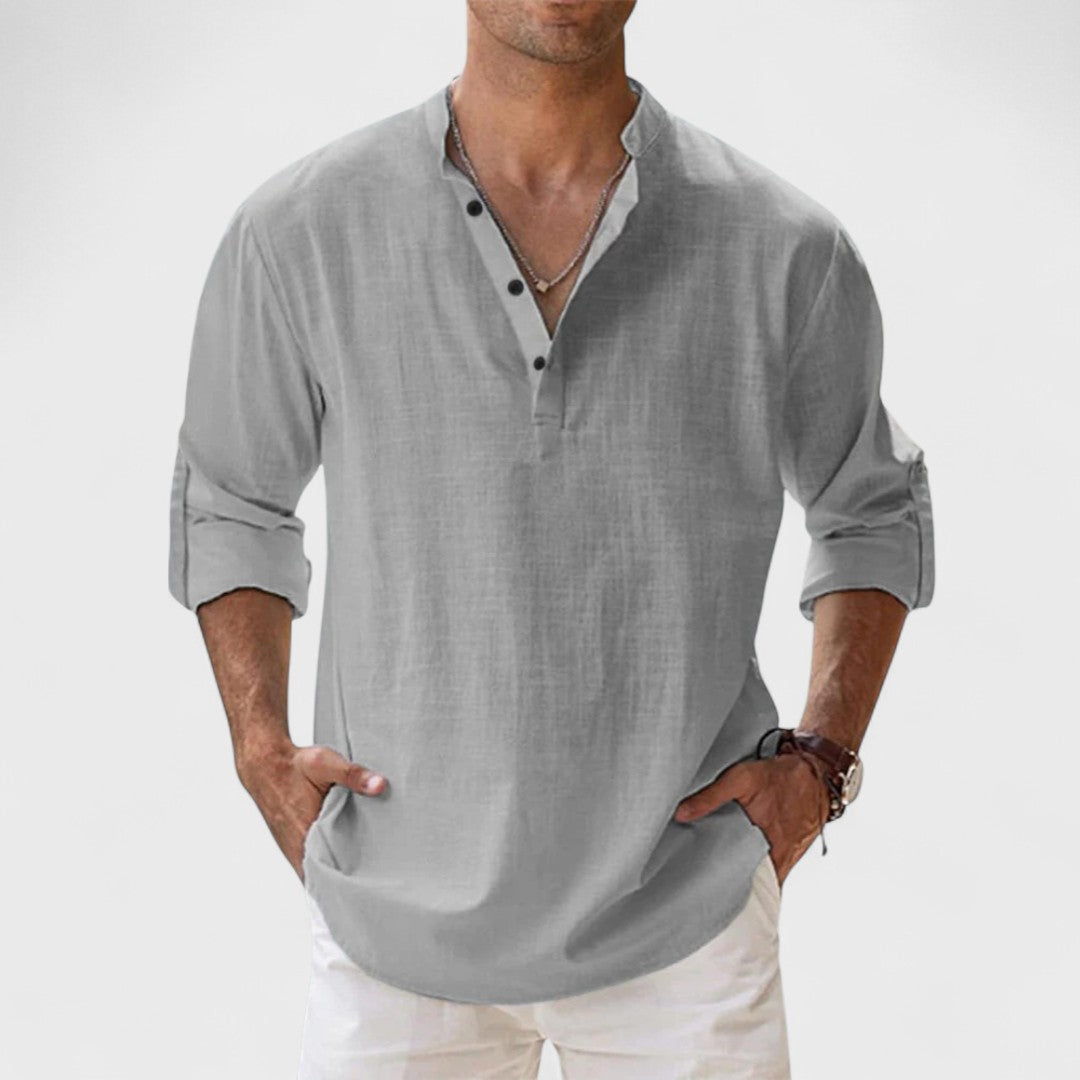 Alessandro | Camicia in lino Artigianale da Uomo