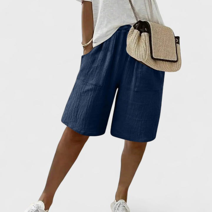 Mayalora | Pantaloni Corti in Lino e Cotone da Donna