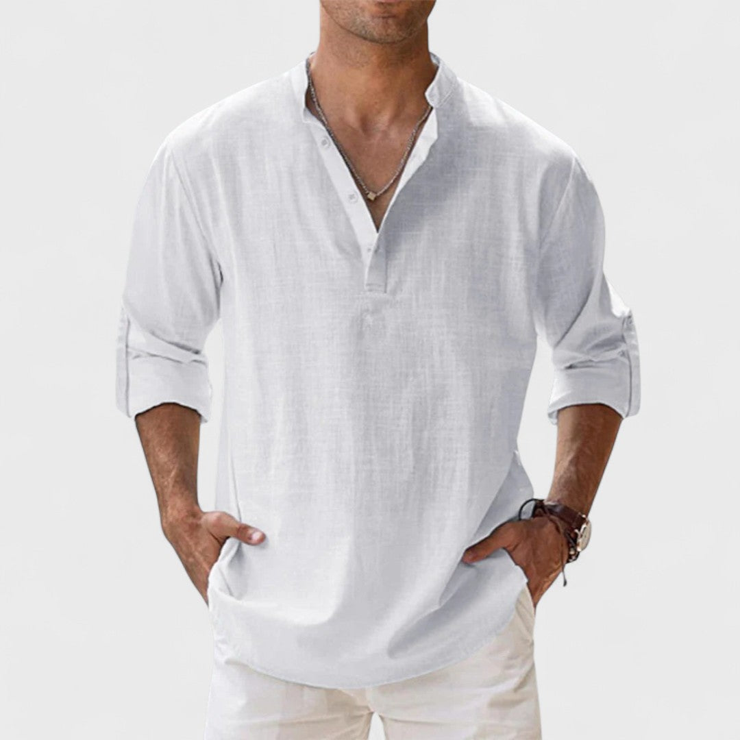 Alessandro | Camicia in lino Artigianale da Uomo