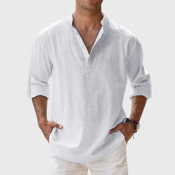 Alessandro | Camicia in lino Artigianale da Uomo