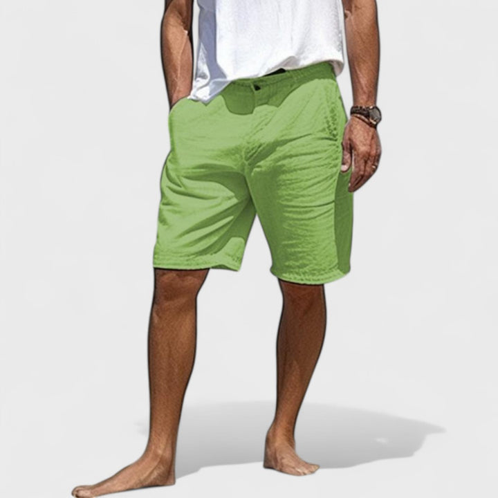 Fabrizio | Pantaloni Corti da Uomo in Lino Fatti a Mano e di Stile