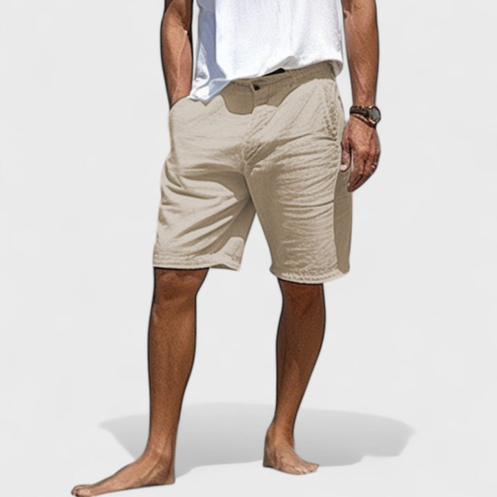 Fabrizio | Pantaloni Corti da Uomo in Lino Fatti a Mano e di Stile