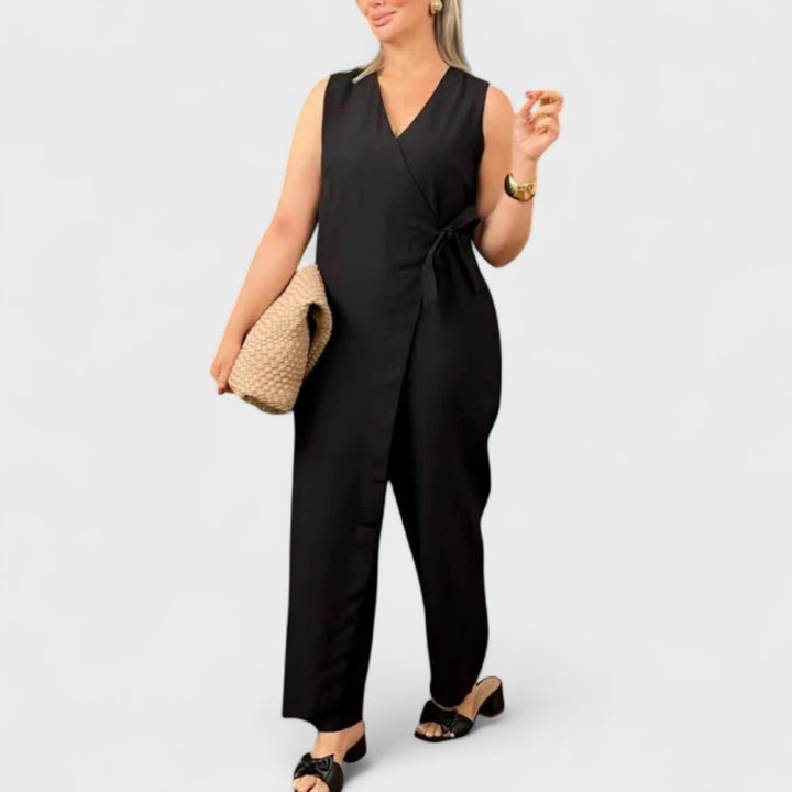 Bianca | Elegante tuta con scollo a V