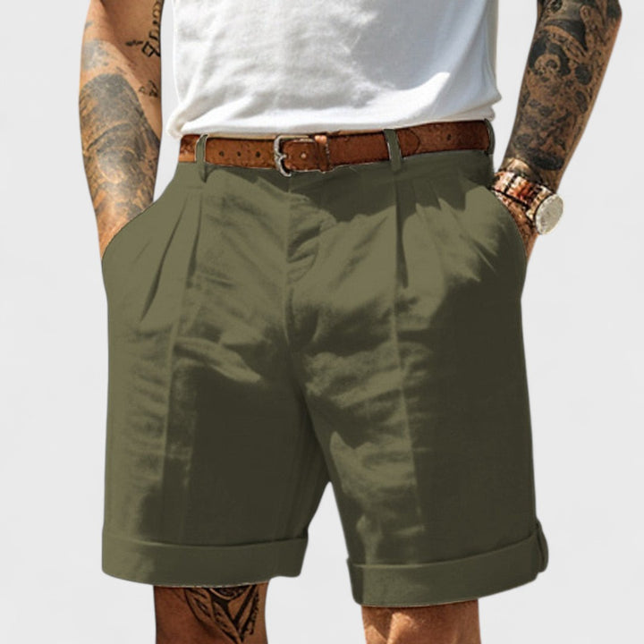 Egon | Pantaloni Corti Premium in Lino e Cotone